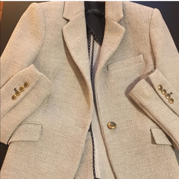 Zara Jackets & Blazers - Zara grey classic “Balmain” style